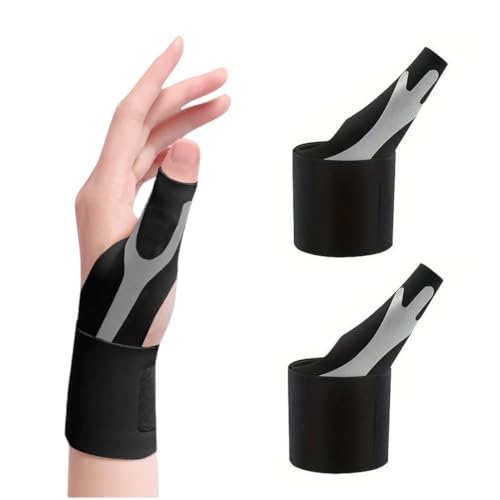 1 Paio Polsiera, Tutore Pollice Sinistro Destro, Tutore Pollice Destro Sinistro Elastico Tutore per Rizoartrosi Tutore Mano Traspirante Leggera per Tunnel Carpale Pollice Dolore