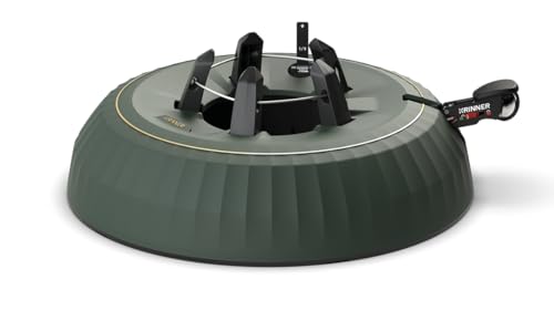 KRINNER® X-Series Deluxe Christbaumständer X-440 Deluxe Weihnachtsbaumständer NEU inkl. Fußpedal mit Sicherungsglocke und 11,0 Liter Wassertank für Baumhöhe bis 4,4m Made IN Germany 94355