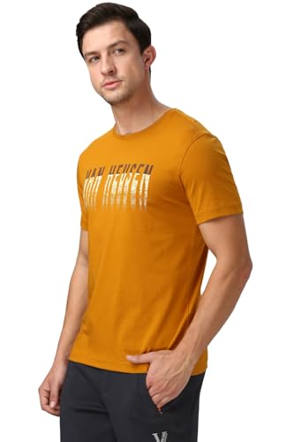 Image of Van Heusen Men's Athleisure Graphic T-Shirt - Comfortable Crew Neck| Soft Breathable Cotton Blend | Casual Wear Style | Summer Favorite | Style 60054