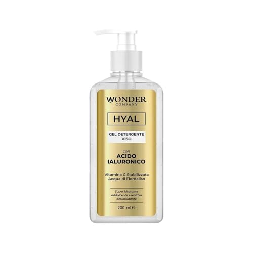 GEL DETERGENTE Wonder Routine con Acido Ialuronico, Vitamina C stabilizzata e Acqua di Fiordaliso, 200 ml - Wonder Company