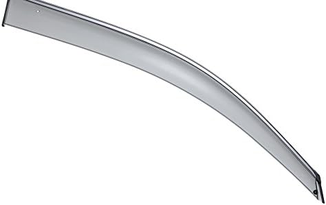 WellVisors Window Visors Wind Deflectors Compatible with Mercedes-Benz 2013-2019 GL-Class X166 with Chrome Trim Rain Guards 3-847MB006