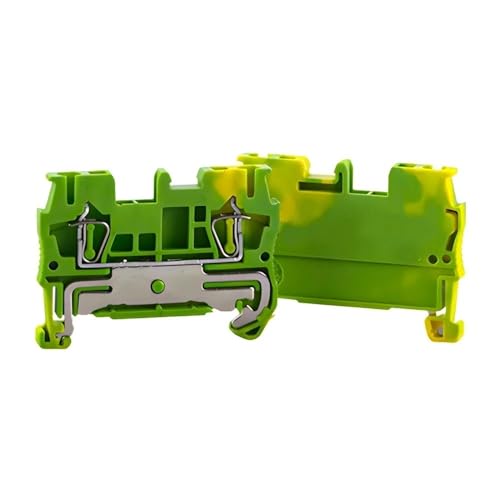 10Pcs ST-1.5PE Din Rail Terminal Blocks Connectors Pull Type Spring Cage Connection Ground Terminal Blocks Screwless