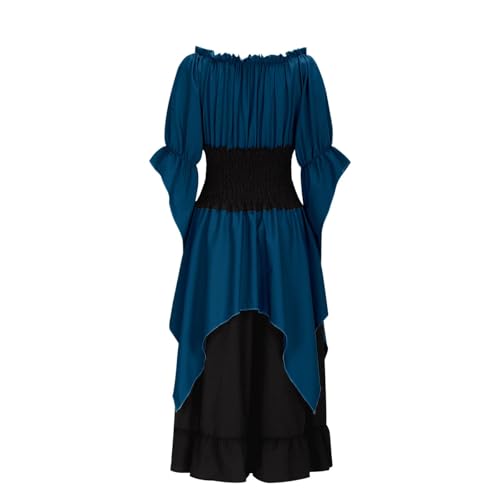 Robe gothique élégante à lacets style médiéval chic
