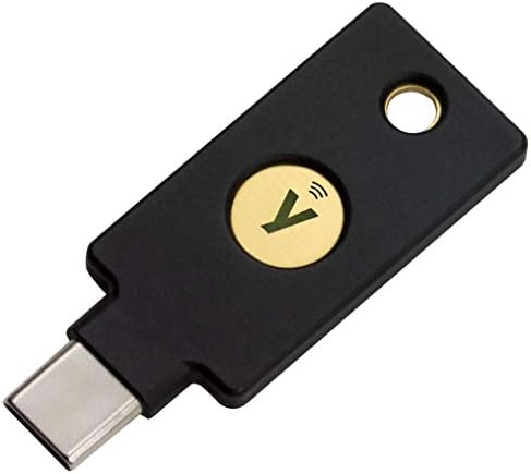 Yubico - YubiKey 5C NFC - Two Factor Authentication USB and NFC Security Key, Fits USB-C Ports and Works with Supported NFC Mobile Devices - Protect Your Online Accounts with More Than a Password