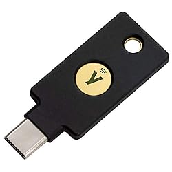 Yubico セキュリティキー YubiKey 5C NFC USB-C/FIDO2/WebAuthn/U2F/2段階認証/高耐久性/耐衝撃性/防水