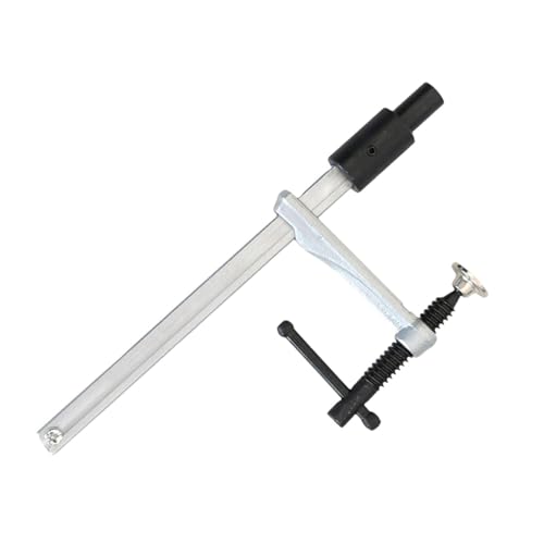 amleso クランプ テーブルクランプ ワークベンチ クリップ 固定 工具 工具 木工 溶接 デスクトップ 卓上 木工クランプ 作業台 締め付け 補助 道具 固定器具, 1.6cm | スチール製 Tハンドル ネジ式 小型 軽量 高耐久 滑り止め 卓上作業用 持ち運び 工具箱 収納 シルバー 1個