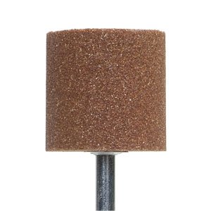 Part NO. NOR24588 Gemini 38A Vitrified Bond Mounted Point, W238, 1-1/2 x 1-1/2", 1/4" Shank, Aluminum Oxide