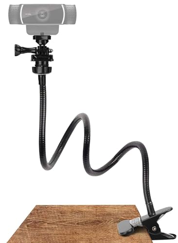 Bytebliss 25 Inch Webcam Stand - Flexible Desk Mount Clamp Gooseneck Stand Compatible with Logitech Webcam C930e,C930,C920, C922x,C922, Brio 4K, C925e,C615
