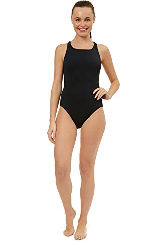 Maru Women's Solid Pacer Swimsuit - Black, 34in