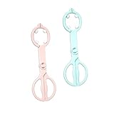 SKISUNO 2pcs Baby Bottle Clamp Tongs Anti-Skid Anti-Scald Feeder Clip for Wide Neck Bottles Safe for Infants for Feeding and Sterilization