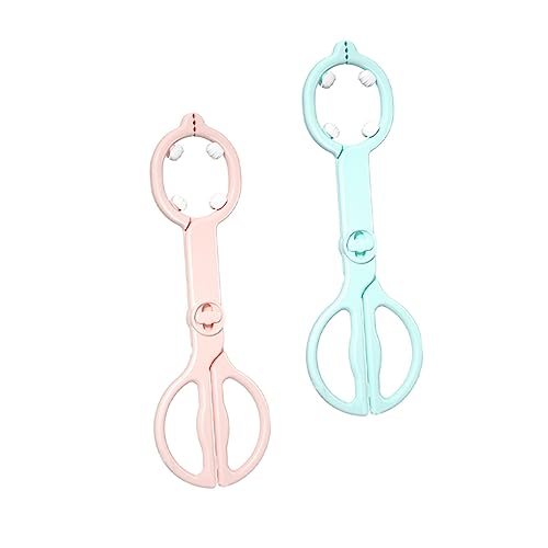 SKISUNO 2pcs Baby Bottle Clamp Tongs Anti-Skid Anti-Scald Feeder Clip for Wide Neck Bottles Safe for Infants for Feeding and Sterilization
