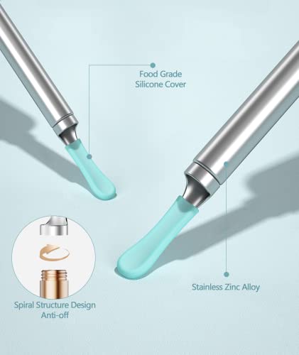 Bebird Ear Cleaner Replacement Tips, 8 Pieces Waterproof Silicone Ear Spoon For Ear Wax Removal Endoscope, Bebird Original Ear Cleaner Tips Set For W3/R3/T15/X3/D3Pro/R1 (New Spiral Structure) #TOP2