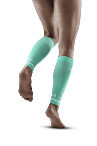 CEP - THE RUN COMPRESSION CALF SLEEVES für Damen | Stulpen für die Beine | Beinlinge in ocean zur effektiven Muskelaktivierung der Wade | Gr. IV | L