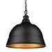 Golden Lighting 7313-L BLK Rebel - 2 Light Pendant-15 Inches Tall and 15.88 Inches Wide