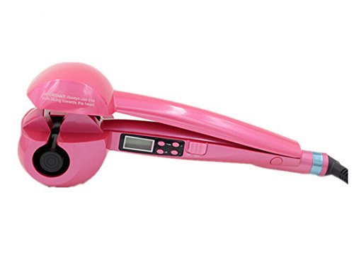 GAMT Magic Auto Hair Curler Hair Heating Styling Tools Ceramic Wave Hair Iron Roller Pink