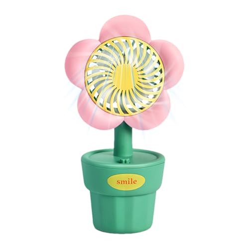 Ventilatore Da Tavolo Del Cartone Animato - Ventilatore USB Di Fiori, Dispositivo Di Calmo | Ventilatore Da Scrivania Personale Per Vivaio, Dormitorio, Uso Del Tavolo Di Studio, Unità Di Rifere