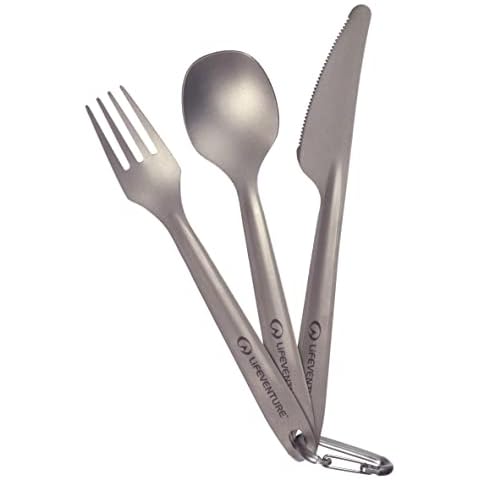 Lifeventure Superlight Titanium Camping Cutlery Set Cover