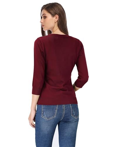 Image of Leadingstar Women's 3 /4 Sleeve Cardigan Lightweight Sweater Cardigan V-Neck Solid Color Soft Knit Sweater Tops