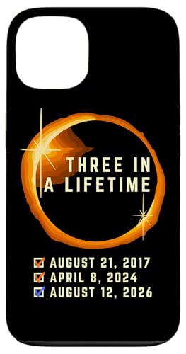 Tres en la Vida Solar Saros 126 Eclipse 12 de Agosto de 2026 Carcasa para iPhone 13