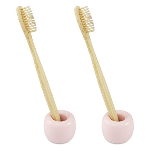 Preisvergleich Produktbild elbfjord Zahnbürstenhalter Keramik - Schöner Zahnbürstenständer in skandinavischem Design - Der ganz besondere Zahnputzbecher - Ideal auch als Pinselhalter und Stiftehalter (2)