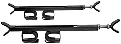 Great Day Quick-Draw Overhead Gun Rack - For UTVs With Roll Bar Depth of 23-28in - Black Powder-Coated Finish - 2 Gun Model, QD850-OGR