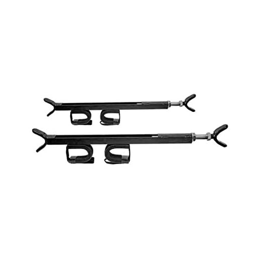 Great Day Quick-Draw Overhead Gun Rack - For UTVs With Roll Bar Depth of 23-28in - Black Powder-Coated Finish - 2 Gun Model, QD850-OGR