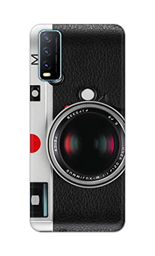 Image of Printed Hard Back Cover Case for Vivo Y20 | Y20 2021 | Y20i | Y20s | Y20G | Y20S (G) | Y20SG | Y20T Back Cover (Vintage Camera) -702