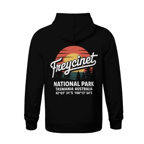 Kids Freycinet National Park with GPS Western Australia Boys Girls Lightweight Kangaroo Pocket Fleece Hoodies3