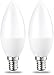 Amazon Basics - Bombilla de vela pequeña LED E14, Edison, 5,5 W (equivalente a 40 W), blanco cálido, no regulable, paquete de 2