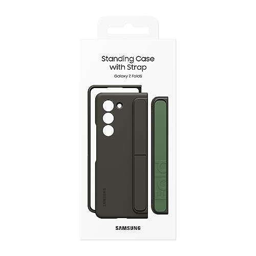 Samsung Galaxy Z Fold5 Standing Case with Strap, Graphite
