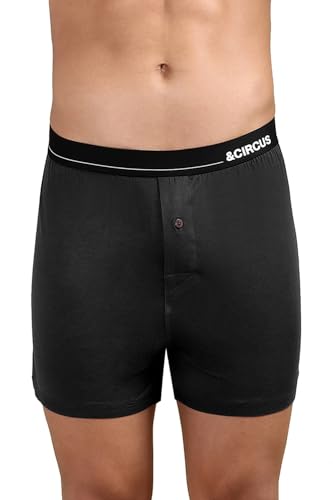 Image of &Circus Men's Puresoft Beechwood Modal Boxers | Ultra Soft Elastane Stretch Mens Breathable Boxer Innerwear Men