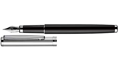Stylo-plume Otto Hutt Design 01 noir brillant plume extra fine EF pour écriture
