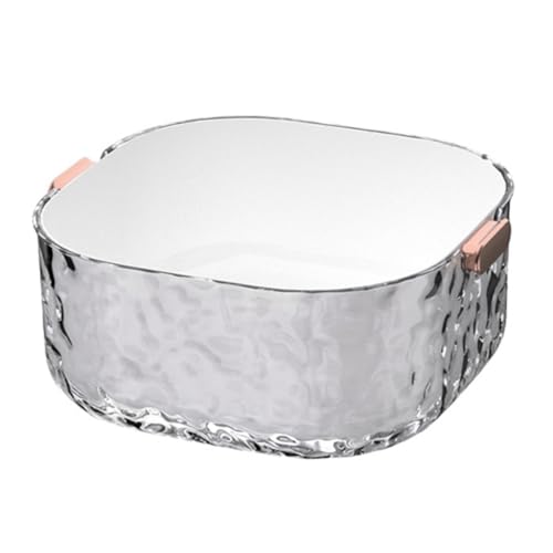 WATIIFUFU Cesta De Drenaje De Gran Capacidad, Colador De Frutas De Plástico, Cesta Coladora De Frutas, Cesta Hueca Para Verduras, Cesta De Drenaje De Frutas, Cesta De Drenaje Resistente Al