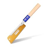 WORKPRO Japansäge 345 mm, mit 0,45 mm SK5 Klinge, Japanische Handsäge 23TPI mit Rostschutzbeschichtung und Ergonomischer Holzgriff, Profi Feinsäge Zugsäge für Feinschnit Holzbearbeitung
