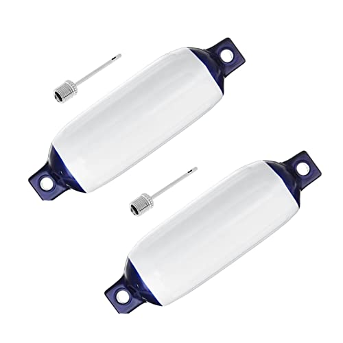 QMEMYUYCM Guardabarro inflable 2x CLORURO DE POLIVINILO Ancla del barco Bumper Marine Boat Fender for barco, velero, Cuddy etc (5.5x20 pulgada) Junta del tubo de escape