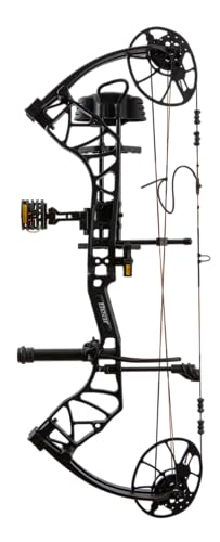 Bear Archery Legit MAXX RTH Compound Bow, Ready-to-Hunt Package, Right Handed Archers, 30" Bow, 6.25" Brace Height, Draw Weight Range 10-70lb, Adjustable Draw Length 14"-30", Black