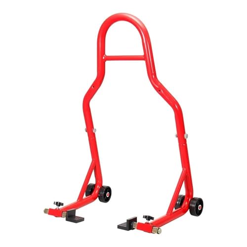 Support de levage moto universel avant arrière rouge avec extension de béquille