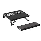 Mesa plegable portátil de aluminio para uso al aire libre, ligera y compacta para camping, picnics y eventos de barbacoa, fácil de llevar, perfecta para portón trasero
