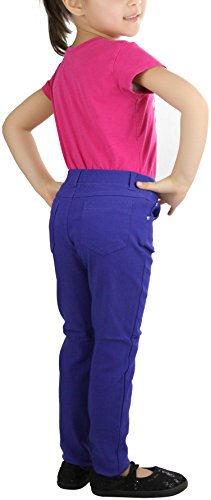 Image of ToBeInStyle Girl's Denim Easy Styling Classic Timeless Everyday Jeans Zip-Up Closure