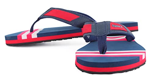 Image of SPARX Men SFG-66 Navy Blue Red Flip Flops (SF0066G NBRD 0008)