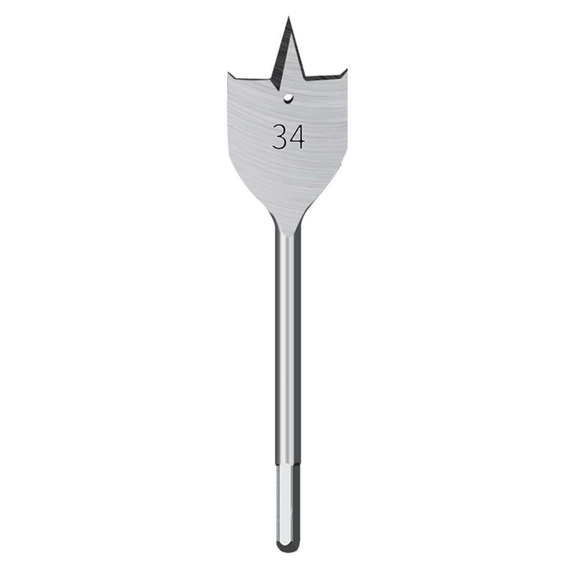 EsportsMJJ 6-40Mm Flat Spade Wood Drill Bit Hex Shank Woodworking Spade Drill Bit Hole Cutter - 34Mm
