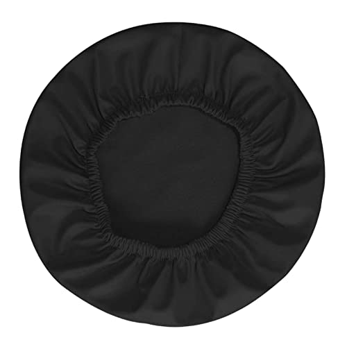 バースツールカバー シートカバー クッション スリップカバー PU 滑り止め 家庭用 オフィス用 ブラック 黒 28-34cm