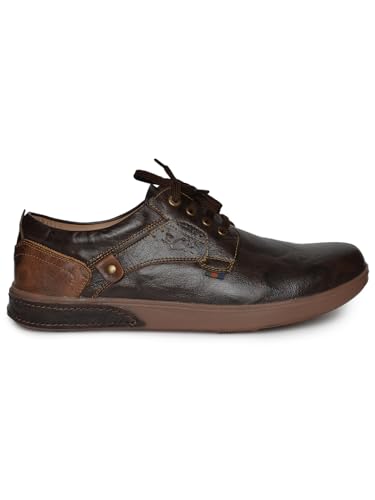 Image of Buckaroo Clareta crumbald Leather Tan Casual Shoes for Mens