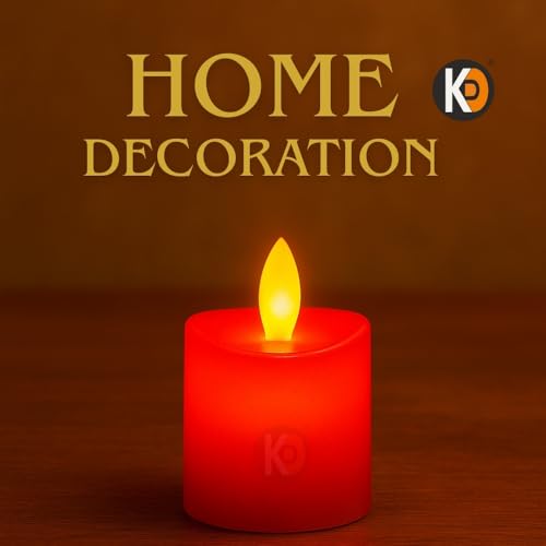 Image of K D 24 Pcs LED Multi Tea Light Candles | Flameless & Smokeless | Decorative Acrylic Candle Home Decor, Deepawali, Diwali Decor, Navratri, Gifting, Festival Decoration (Candle Multi Pack of 24)