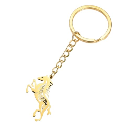 Porte-clés voiture à la mode motif cheval, le bijou en métal idéal à offrir