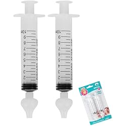 Tutete Bañera 2 Pcs Aspirador Nasal Bebes, Aspiradores Nasales, Silicona limpiador de Nariz Seguro 10 ml, Reutilizable de Irrigador Nasal para Bebes, limpiador de Nariz Seguro, Cómodos y Seguros
