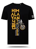 T-Shirt con Grafica AZ Graphishop Compatibile con Royal Enfield Himalayan 450 Hanle Black TS-FM-175 (IT, Testo, M, Regular, Regular, Nero)