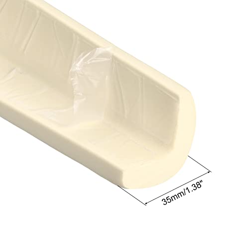 Image of uxcell Corner Guards Edge Protectors 16.4ft(5M), Foam Safety Bumper L Shape for Furniture Corner Table Edge Guard, Beige