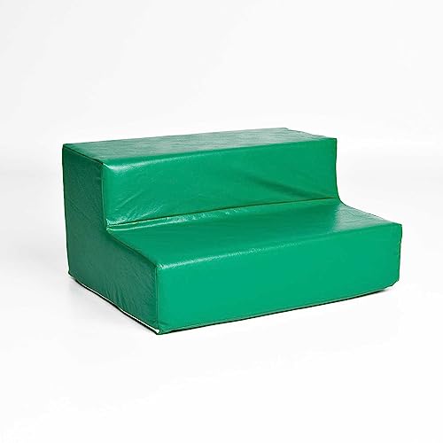 Foamnasium Toddler Step, Indoor Foam Playset, Soft Toddler and Active Kids Play Foam Step for Crawling, Climbing, Sliding and Jumping, Made in the US, Green