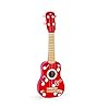 Hape E0603 Ukelele Lagune, kindergitaar, van hout, rood